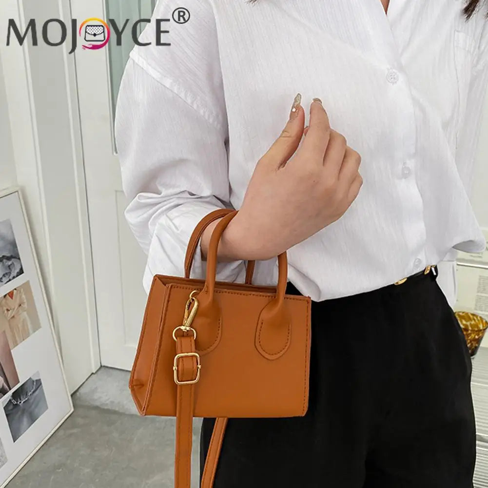 Stylish PU Leather Mini Squre Messenger Women's Handbag