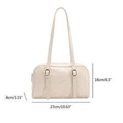 Soft PU Leather Underarm Bag Large Capacity Shoulder Handbag
