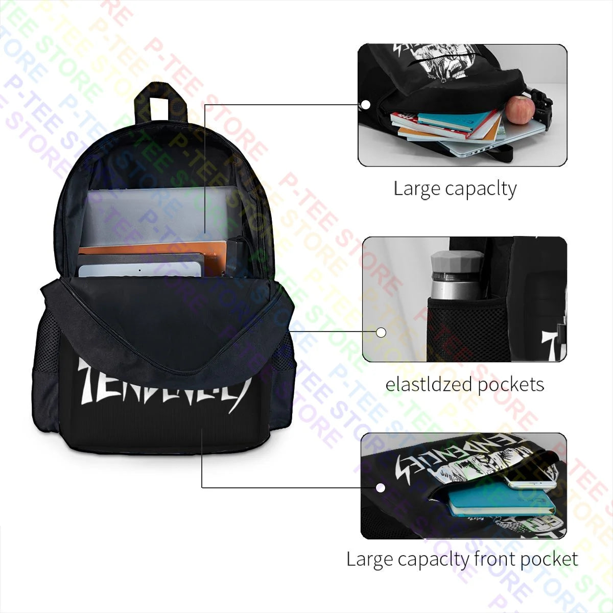 Suicidal Tendencies Flipskull Backpack Large Capacity 3D Print School Sport Bag