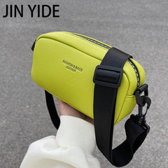 Summer Wide Shoulder Strap Messenger Bag Texture Single Shoulder Small Square Ba