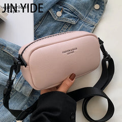 Summer Wide Shoulder Strap Messenger Bag Texture Single Shoulder Small Square Ba