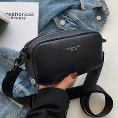 Summer Wide Shoulder Strap Messenger Bag Texture Single Shoulder Small Square Ba