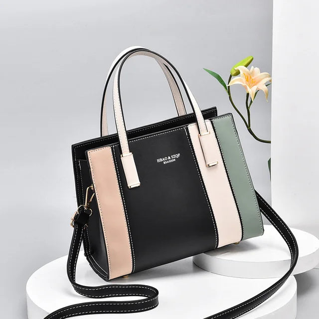 Summer All-match Contrast Handbag Women One-shoulder Messenger Bag