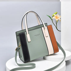 Summer All-match Contrast Handbag Women One-shoulder Messenger Bag