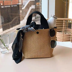 Summer Beach Bag Retro Handbag Woven Women Bag