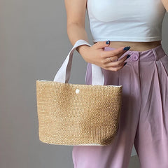 Summer Beach Bag Retro Handbag Woven Women Bag