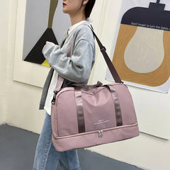 Nylon Crossbody Travel Bag for Men and Women