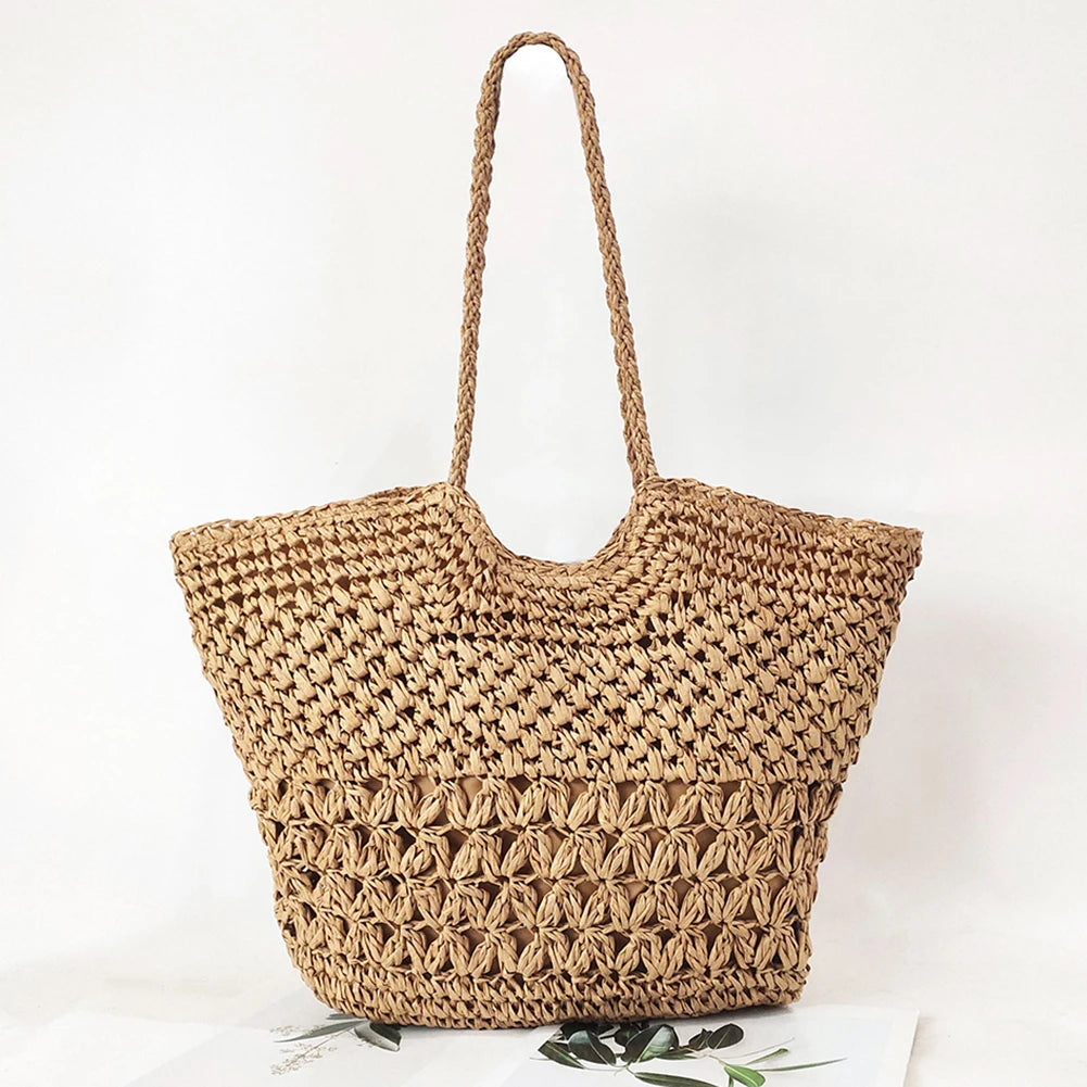 Summer Beach Bags Hollow Shopping Tote Bag Large Capacity