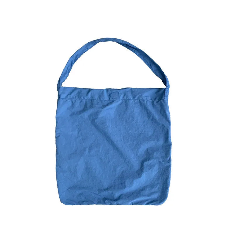 Summer Canvas Shoulder Tote Bag for Girl Large Capacity Shopping Bag Korea