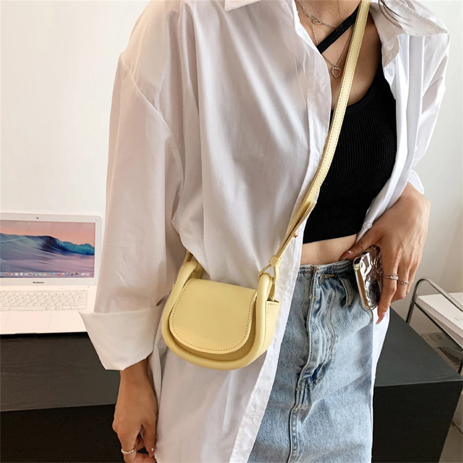 Mini Lady Flap Bag Candy Lipstick Box PU Leather Shoulder Crossbody Bags