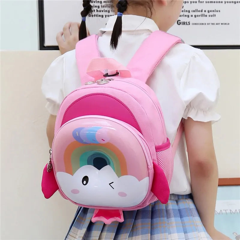 Summer Kids Backpack Cartoon Shape Waterproof Bookbag