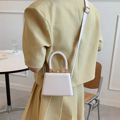 Summer Soft-Faced Pu Women's Shoulder Bag Square Shoulder Bag