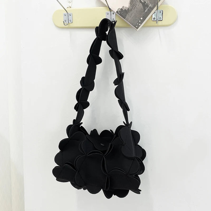 Summer Petal Bag Flower Handbags For Women Causal Shoulder Purse