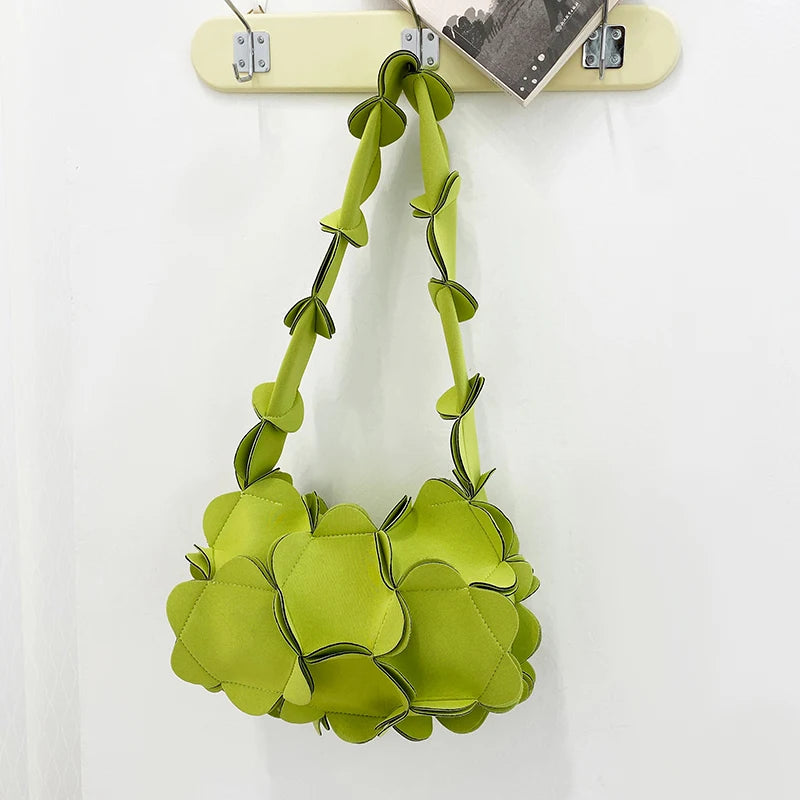 Summer Petal Bag Flower Handbags For Women Causal Shoulder Purse