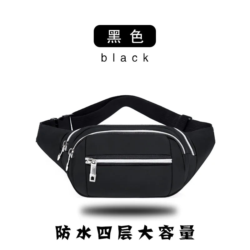 Men Women Oxford Chest Waist Bag Waterproof Running Bag