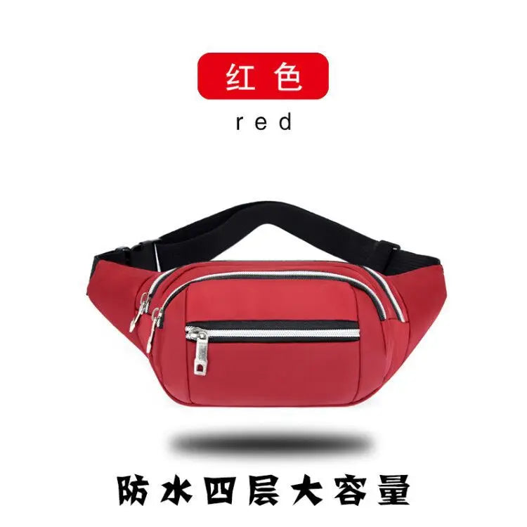 Men Women Oxford Chest Waist Bag Waterproof Running Bag