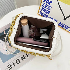 Summer PU Women Bag with Thick chain Handbags
