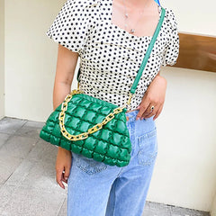 Summer PU Women Bag with Thick chain Handbags