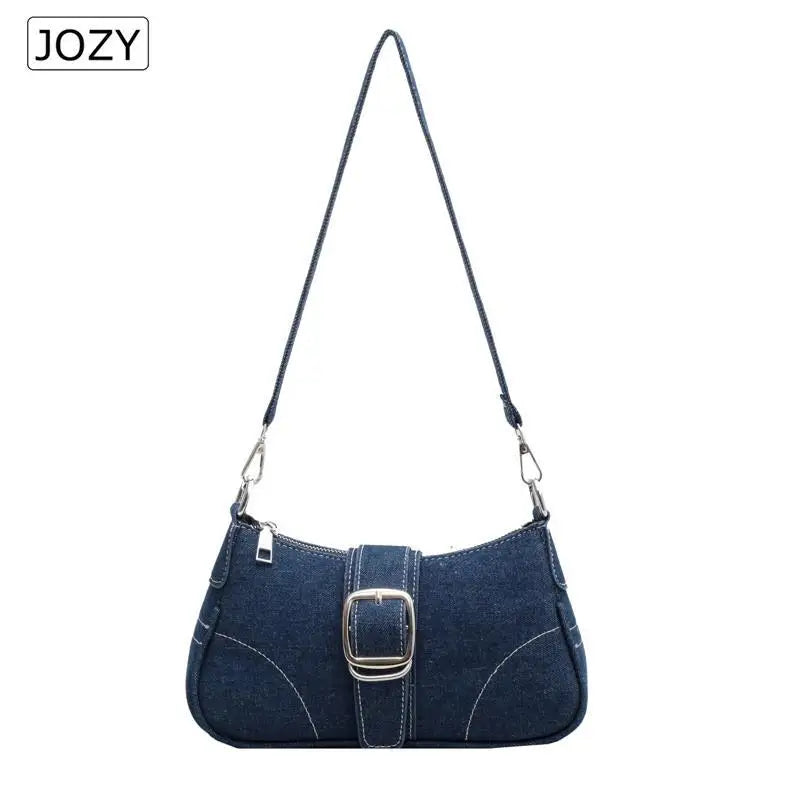 Denim Casual Underarm Shoulder Bag Lady Canvas Single Handbag