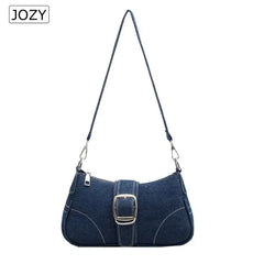 Denim Casual Underarm Shoulder Bag Lady Canvas Single Handbag