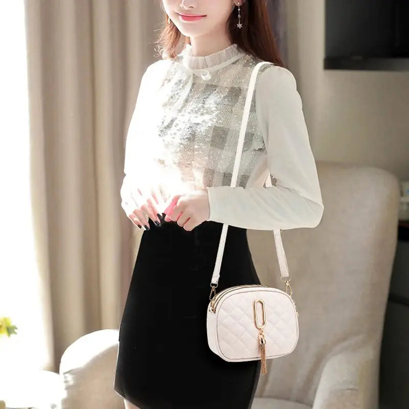 Summer Small Shoulder Girl Messenger Bag Female Three Layers Circle Handbags