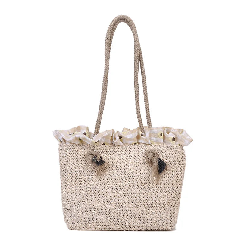 Summer Straw Woven Bag Female Leisure Wild Large Capacity Vacation