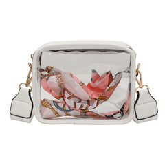 Summer Travel PVC Shoulder Messenger Bags Clear Tote Bags For Women