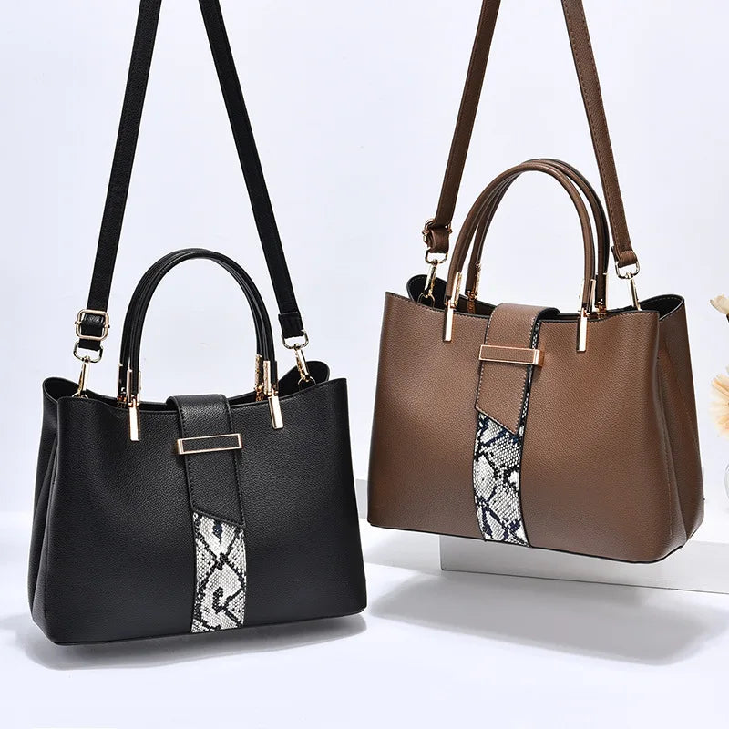 Summer Handbag Female Lady Snake Print Messenger Bag Female Temperament