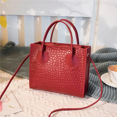Summer Crocodile Pattern Small Handbag Crossbody Bag for Women