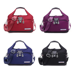 Summer canvas shoulder bag with large capacity