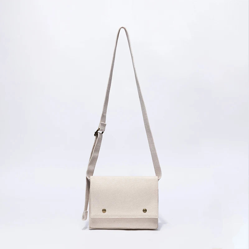 Summer Canvas Square Bag for Women, Art Fresh Girl Messenger Bag