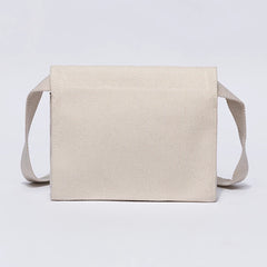 Summer Canvas Square Bag for Women, Art Fresh Girl Messenger Bag
