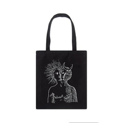 Sun Myth Print Casual Female Bag Ins Cartoon Fun Zipper Women Shoulder Bags