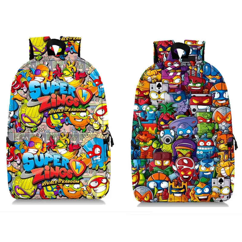 Zings Backpack School Bags for Girls Boys Game Bookbag Kids Gift