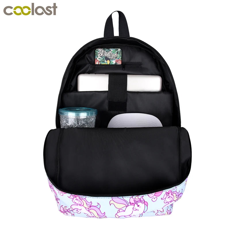 Zings Backpack School Bags for Girls Boys Game Bookbag Kids Gift