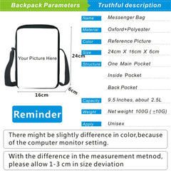 Zings Messenger Bag Nylon School Backpack Cartoon Mini Bag Phone Mochila
