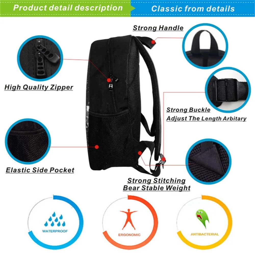 Superzings Backpack Travel Rucksack Student School Bag