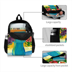 Surprise Flowers For You Backpack - Isaac Slagle Handpainted Autism Art