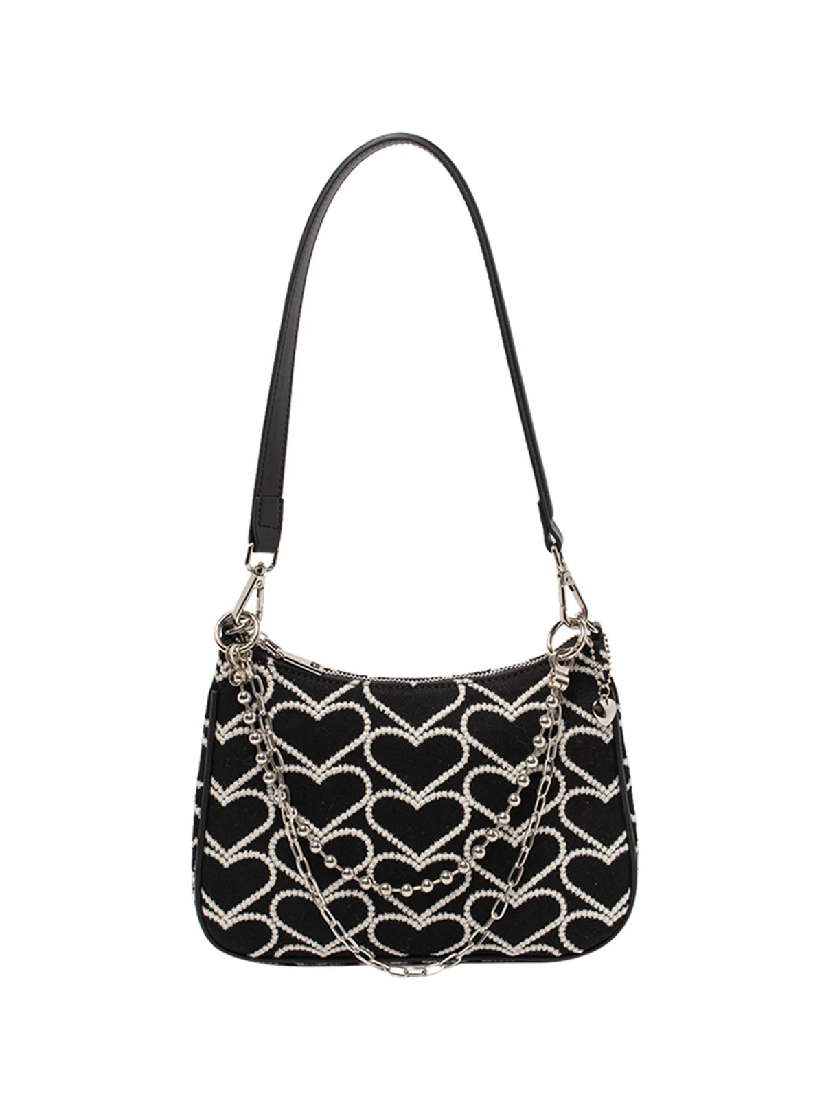 Vintage Style Embroidery Women Crossbody Bag Chain Small Shoulder Bag