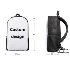 Sweet Doughunt Lover Print School Bag Set for Teens - Boys Girls Student Kids
