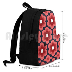 Sweet Pea Outdoor Hiking Backpack Climbing Sports Bag Vintage Retro Bright