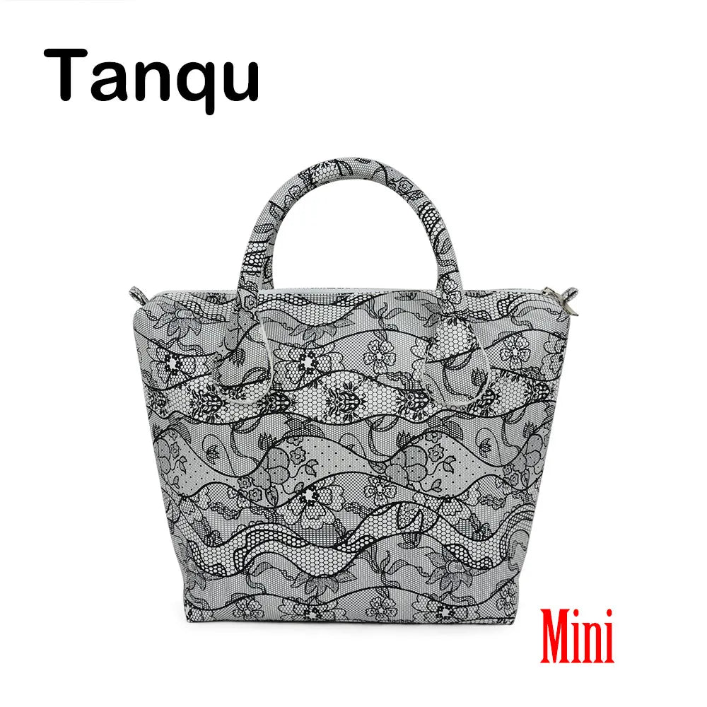 Mini Waterproof Faux Leather Floral Insert Inner Pocket for O Bag Women Handbag