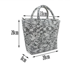 Mini Waterproof Faux Leather Floral Insert Inner Pocket for O Bag Women Handbag