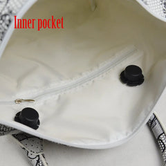 Mini Waterproof Faux Leather Floral Insert Inner Pocket for O Bag Women Handbag