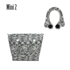 Mini Waterproof Faux Leather Floral Insert Inner Pocket for O Bag Women Handbag