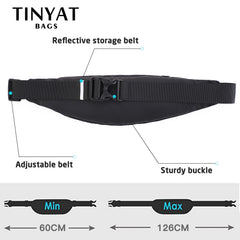TINYA Large Chest Bag Outdoor Sports Waist Shoulder Bag