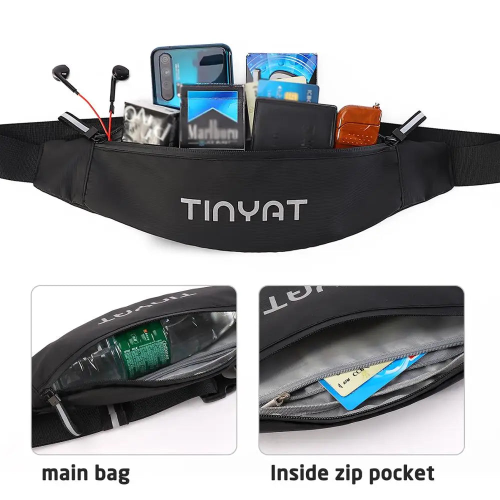 TINYA Large Chest Bag Outdoor Sports Waist Shoulder Bag