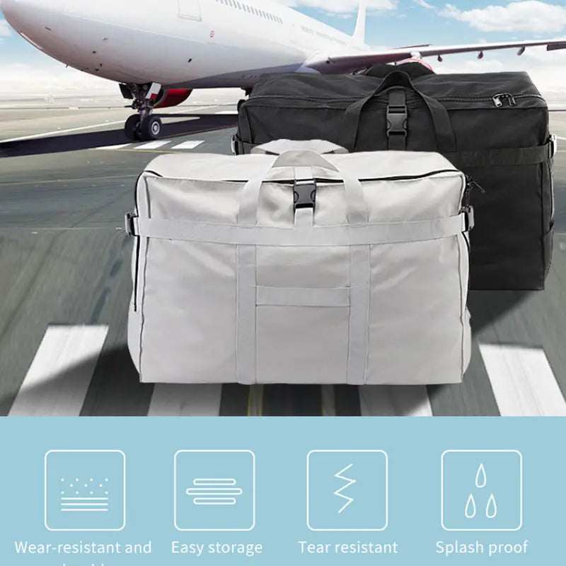 TINYAT Folding Travel Bag Waterproof Large Capacity Tote for Weekend Man Handbag