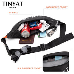 Men's Belt Bag Functional Waist Pack Canvas Pouch