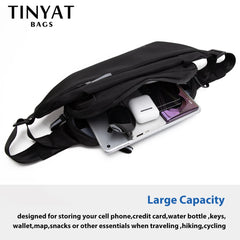 Men's PU Waist Bag Waterproof Sports Fanny Pack Anti Theft Belt Pouch